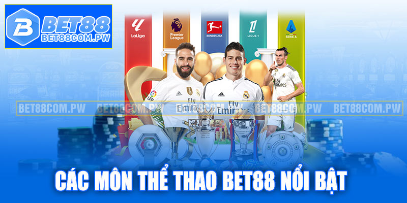 Các môn thể thao Bet88 nổi bật